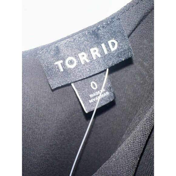 Torrid Black Sleeveless Chiffon Cami Tank Top Shirt Size Large (0) - Picture 3 of 7